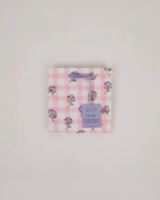 Block Painted Mini Gift Bag- Gingham Violet Meringue by Paper Mitchi