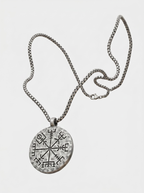 Viking Wayfinder Compass Amulet Necklace- “Guidance, protection, and courage for every path ahead.”
