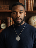 Viking Wayfinder Compass Amulet Necklace- “Guidance, protection, and courage for every path ahead.”
