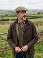 Kinloch Waterproof British Tweed Flat Cap by Heather Hats & Accessories