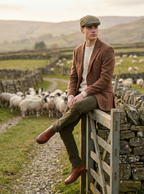Kinloch Waterproof British Tweed Flat Cap by Heather Hats & Accessories