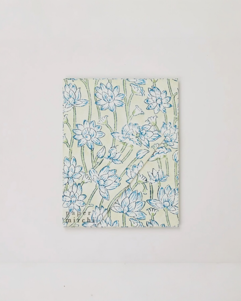 Block Printed Picture Frame (4x6) - Lotus Indigo by Paper Mirchi