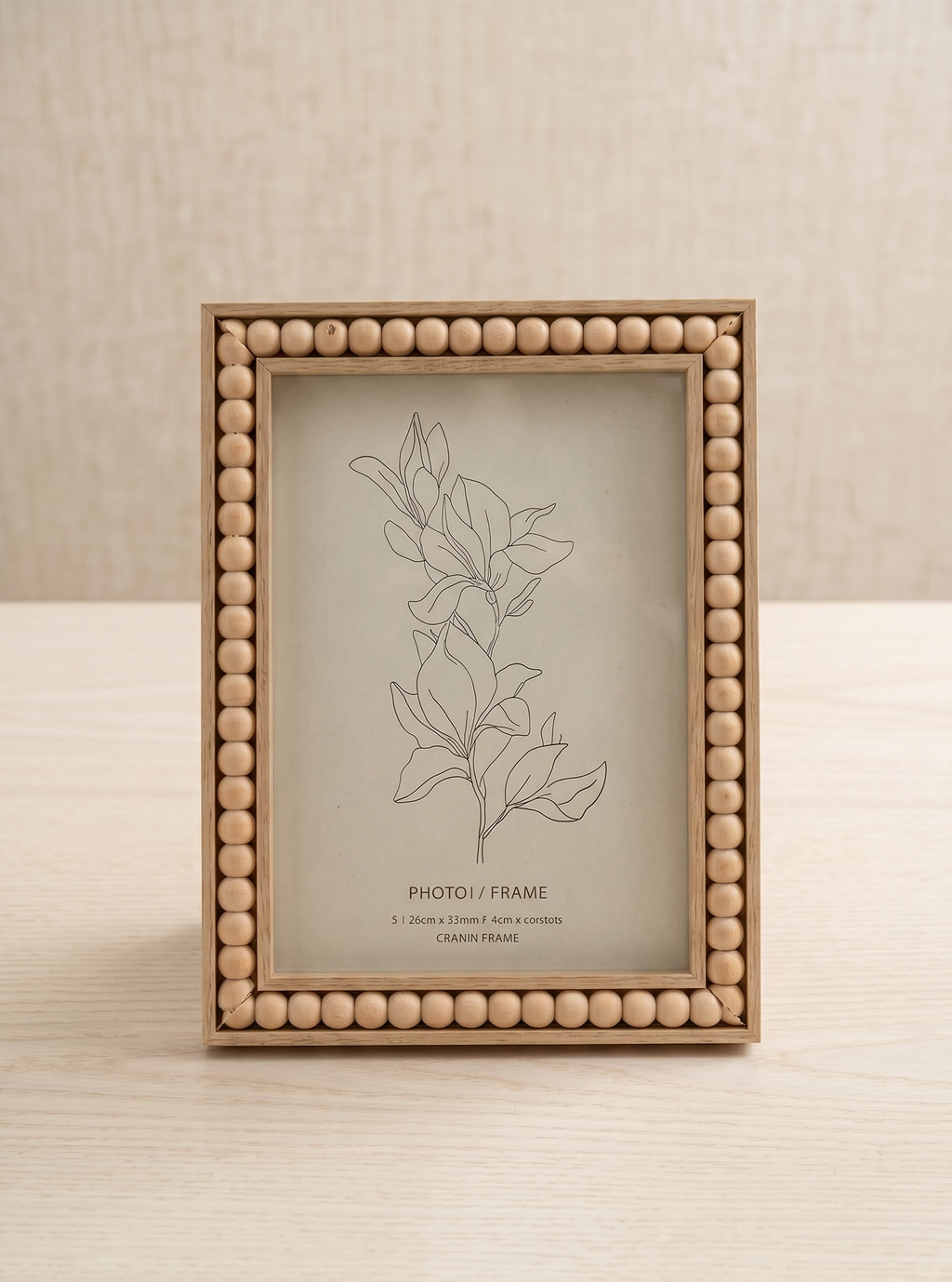 Wood 5x7 Beaded Photo Frame by Portland Living