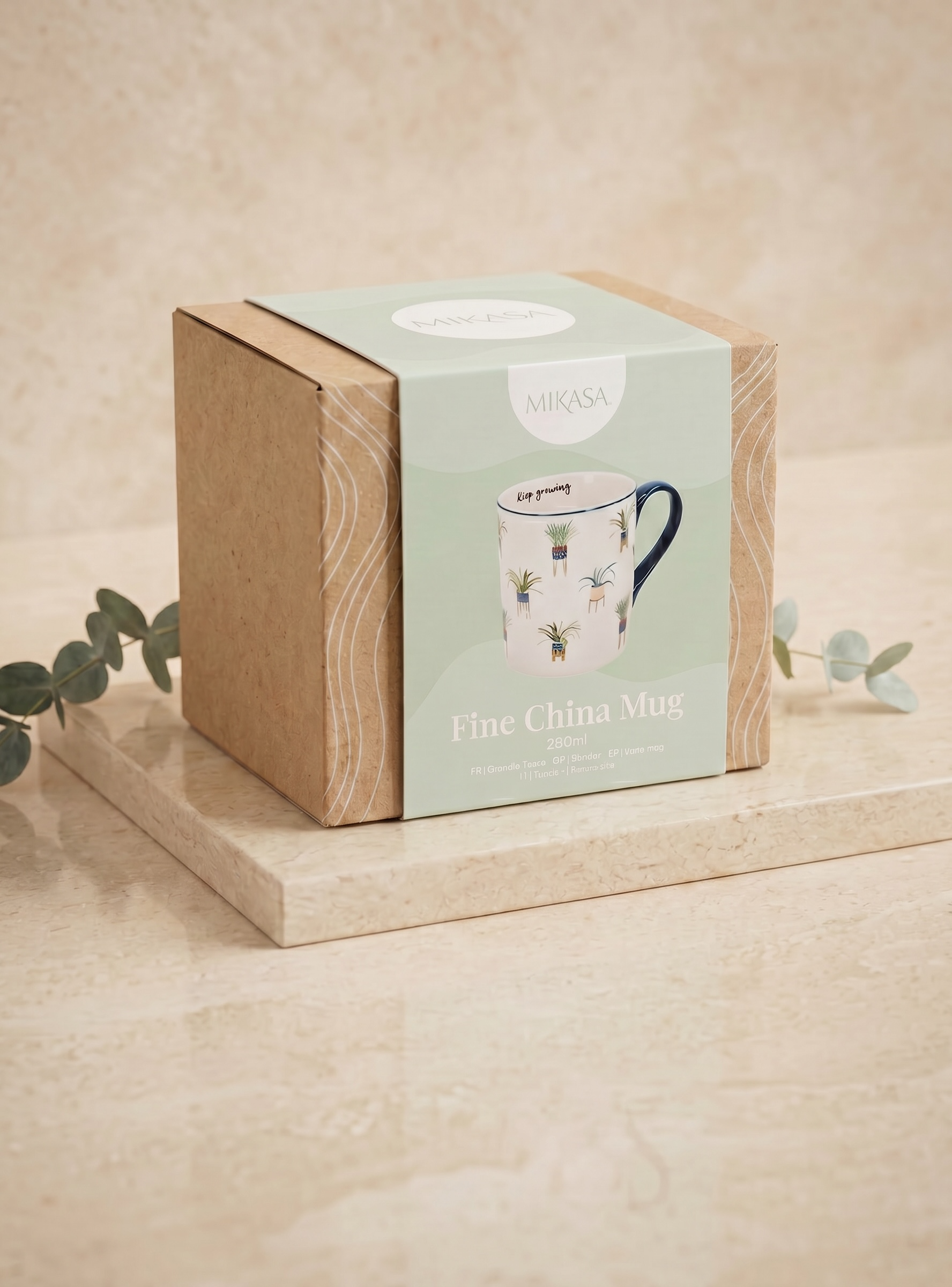 Mikasa "Keep Growing" Plant Fine China Mug – 280ml