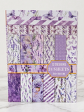 Lavender Purple Floral Butterfly Craft Paper