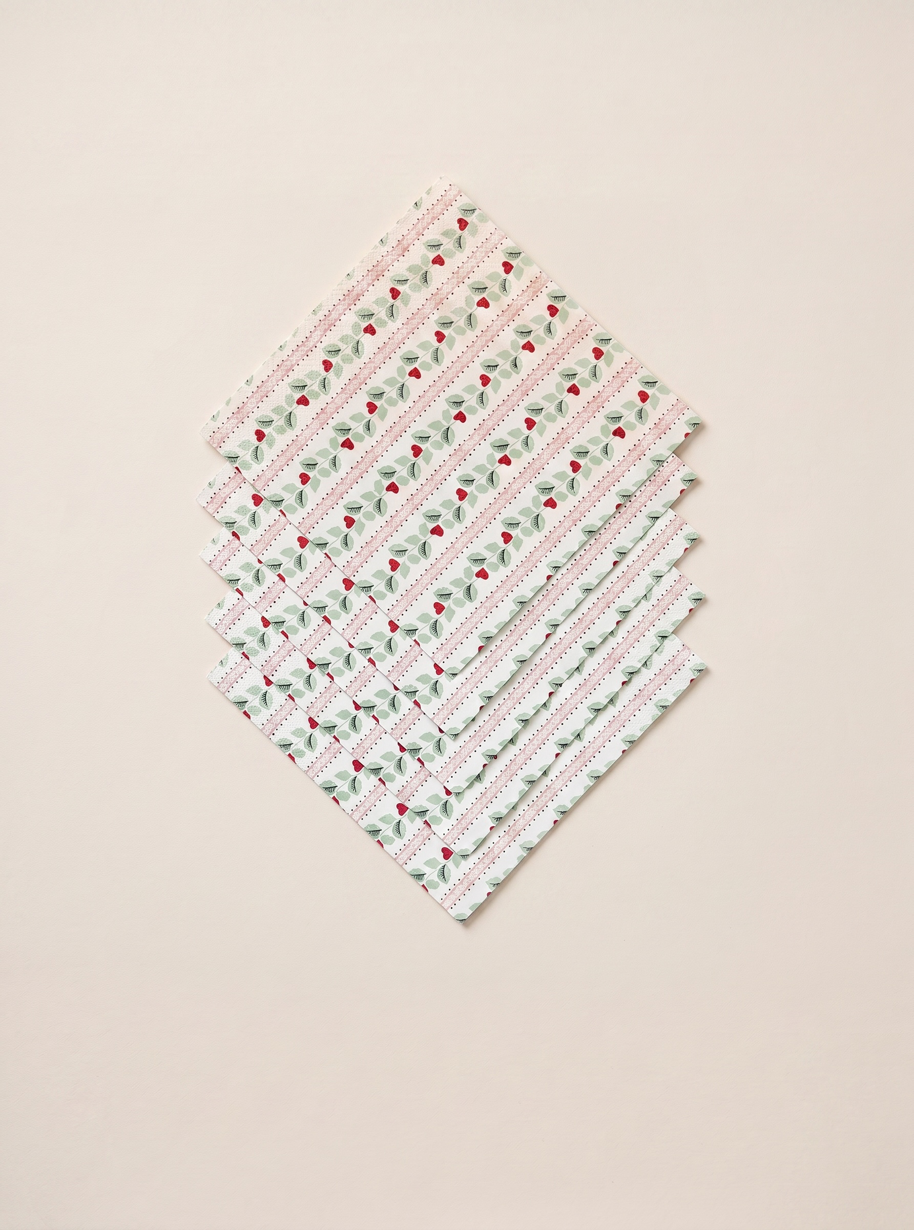 Cath Kidston Heart Vine Paper Napkins (20 Pack)