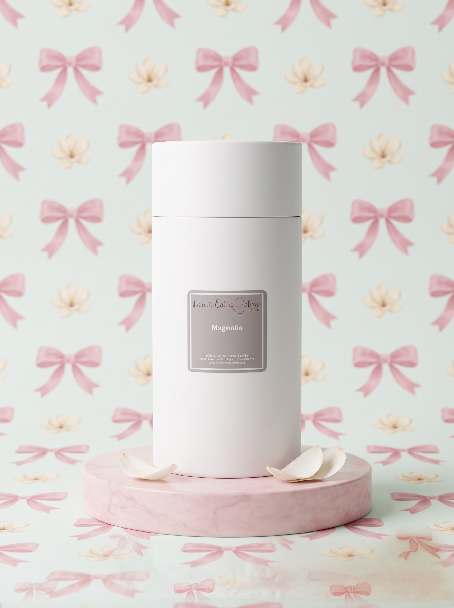 Magnolia Cupcake Candle by Donut Eat Bakery (Made in Scotland)